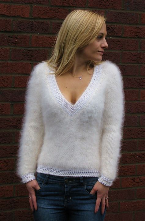 fuzzy angora sweater